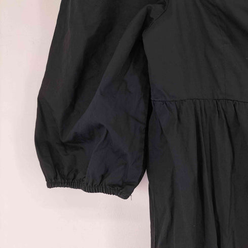 ザラ ZARA スクエアネック パフスリーブロングワンピース レディース import:XS