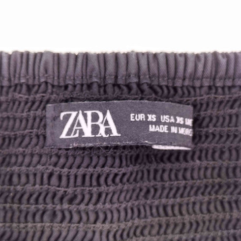 ザラ ZARA スクエアネック パフスリーブロングワンピース レディース import:XS