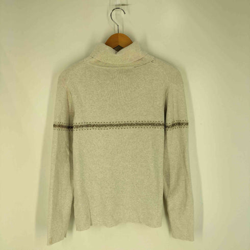 エディーバウアー Eddie Bauer 00S タートルネック 刺繍 カットソー レディース import:L