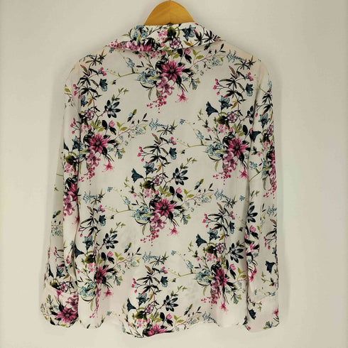 ザラ ZARA フラワープリント オープンカラー L/S シャツ メンズ JPN:L
