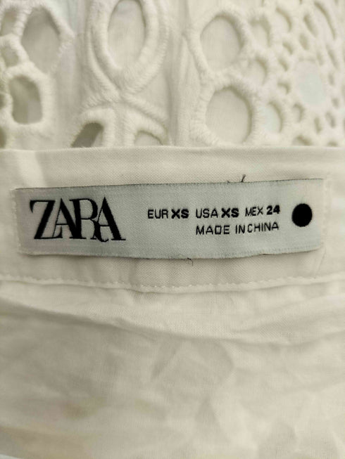 ザラ ZARA ホワイトレーススカート レディース JPN:XS