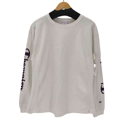 チャンピオン Champion REVERSE WEAVE リバースウィーブ 袖アップリケ 長袖 Tシャツ カットソー ロンT メンズ import:L