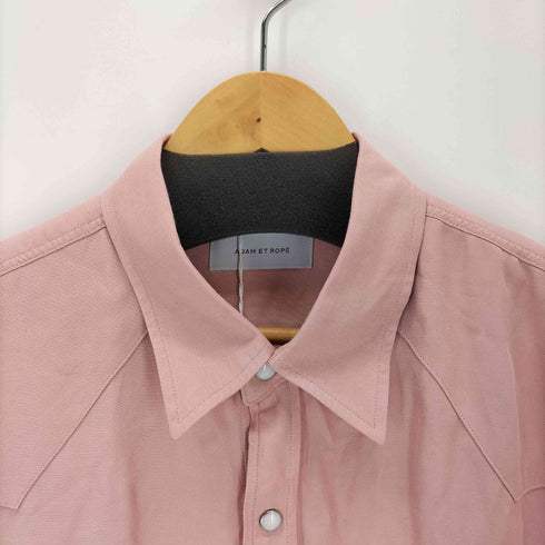 アダムエロペ Adam et Rope ウエスタンショートスリーブシャツ メンズ JPN:L