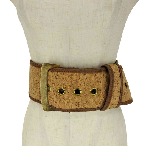 裏地ファー コルク ベルト レディース