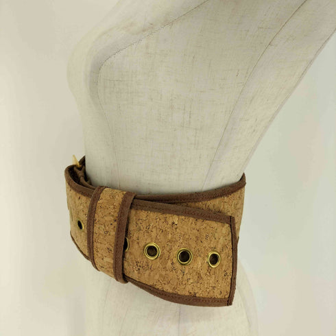 裏地ファー コルク ベルト レディース