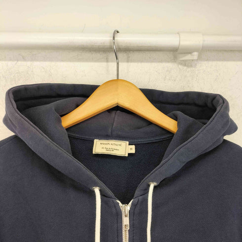 メゾンキツネ MAISON KITSUNE ロゴ刺繍 ジップアップ パーカー メンズ import:M