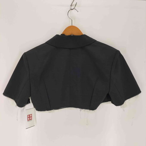 メゾンスペシャル MAISON SPECIAL ハーフスリーブクロップドジャケット レディース