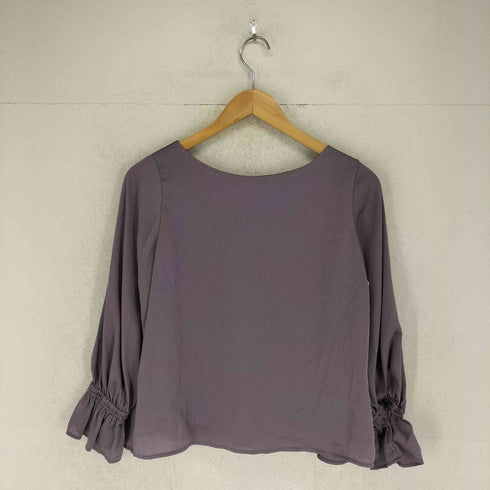 プロポーションバイボディードレッシング PROPORTION BODY DRESSING 前後2way楊柳ドットフレアスリーブブラウス レディース S