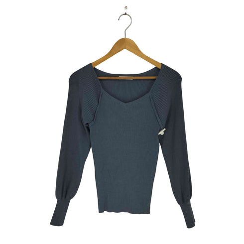 プロポーションバイボディードレッシング PROPORTION BODY DRESSING ECOスクエア変形ボリュームスリーブニット レディース S