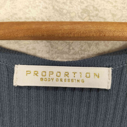 プロポーションバイボディードレッシング PROPORTION BODY DRESSING ECOスクエア変形ボリュームスリーブニット レディース S