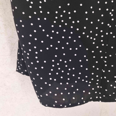 プロポーションバイボディードレッシング PROPORTION BODY DRESSING ドット柄 襟袖ギャザーブラウス レディース M
