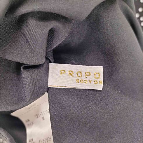 プロポーションバイボディードレッシング PROPORTION BODY DRESSING ドット柄 襟袖ギャザーブラウス レディース M