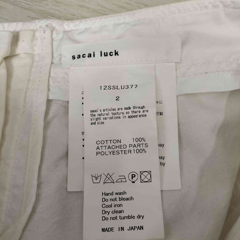 サカイラック sacai luck バックレースアップショートパンツ レディース 2