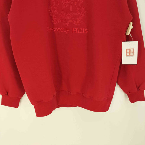 giorgio BEVERLY HILLS 90S ユーロ 裏起毛 ロゴ刺繍 襟付きスウェット メンズ
