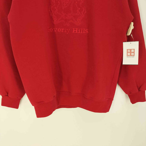 giorgio BEVERLY HILLS 90S ユーロ 裏起毛 ロゴ刺繍 襟付きスウェット メンズ
