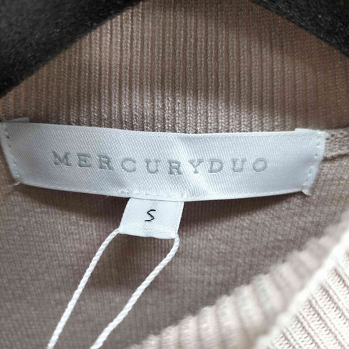 マーキュリーデュオ MERCURYDUO ラッフルスリーブフレアニットワンピース レディース JPN:S