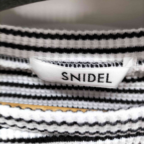スナイデル snidel ワッフルボリュームスリーブトップス レディース ONE SIZE