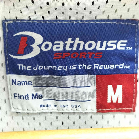 Boathouse USA製 ナイロンジャケット パッカブルフード ドローコード 裏地メッシュ メンズ import:M