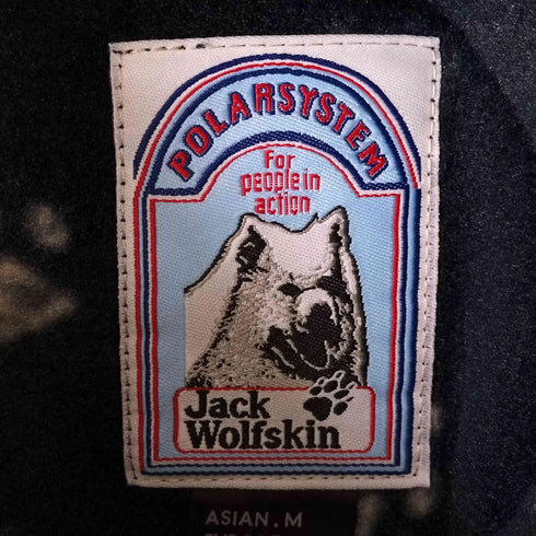 ジャックウルフスキン JACK WOLFSKIN POLARSYSTEM 総柄 フリース ジャケット メンズ import:M