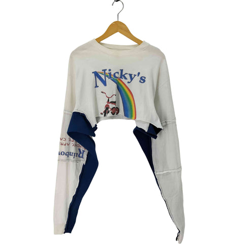 ムリナ murina USA製 リメイク クロップドカットソー レディース LARGE
