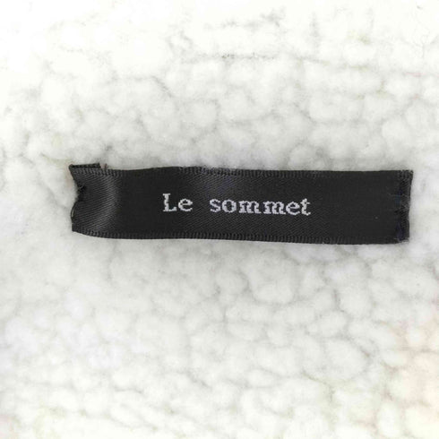 Le sommet フェイクムートン 裏地ボア ジャケット レディース