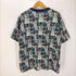 アニマル シューズ 総柄 Tシャツ メンズ