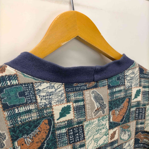 アニマル シューズ 総柄 Tシャツ メンズ