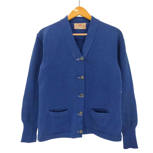 50S UTAH WOOLEN MILLS 5B ウール ニット カーディガン ロングリブ レディース