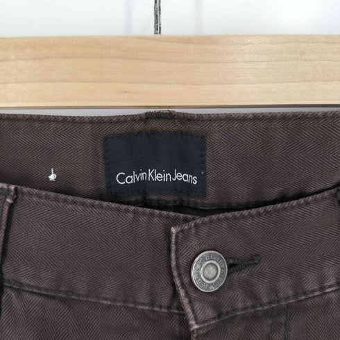 カルバンクラインジーンズ Calvin Klein Jeans 00S ヘリンボーン 5ポケット ストレートパンツ メンズ 31/34