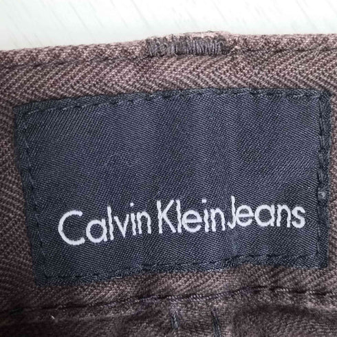 カルバンクラインジーンズ Calvin Klein Jeans 00S ヘリンボーン 5ポケット ストレートパンツ メンズ 31/34