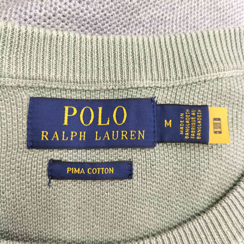ポロラルフローレン POLO RALPH LAUREN スモールポニー マルチカラー クルーネックセーター メンズ import:M