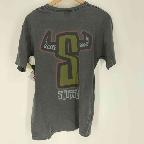 ステューシー Stussy メキシコ製 バッファロー Sロゴ 両面プリント S/Sクルーネック Tシャツ メンズ import:M