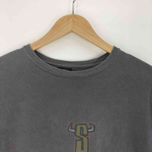 ステューシー Stussy メキシコ製 バッファロー Sロゴ 両面プリント S/Sクルーネック Tシャツ メンズ import:M