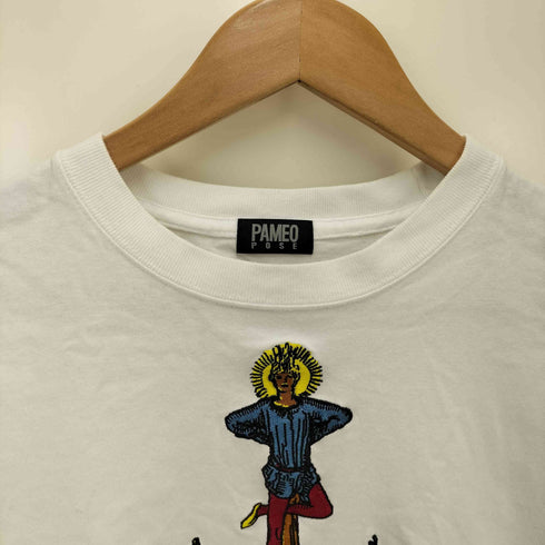 パメオポーズ Pameo Pose プリントクルーネックTシャツ レディース JPN:S