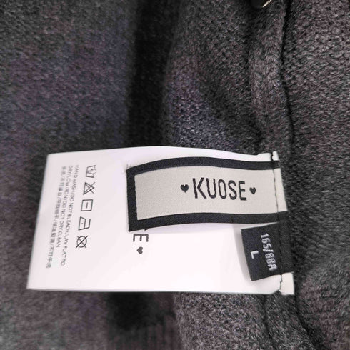 KUOSE リボンニットカーディガン レディース L
