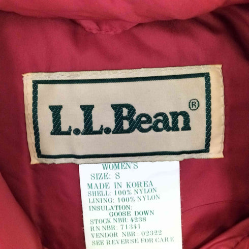 エルエルビーン L.L.Bean グースダウン ベスト レディース import:S