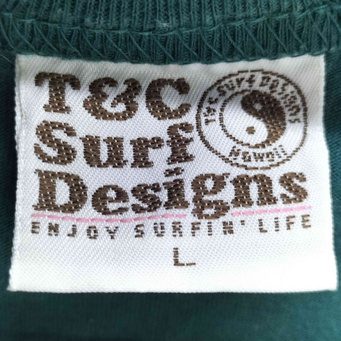 Town & Country Surf Designs Y2K ハーフボタン グラフィック プリント カットソー ロンT レディース import:L
