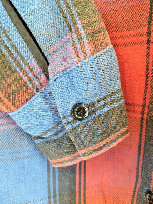 メルトン melton 90S USA製 WINTERMASTER オンブレチェック L/S ネルシャツ メンズ JPN:S