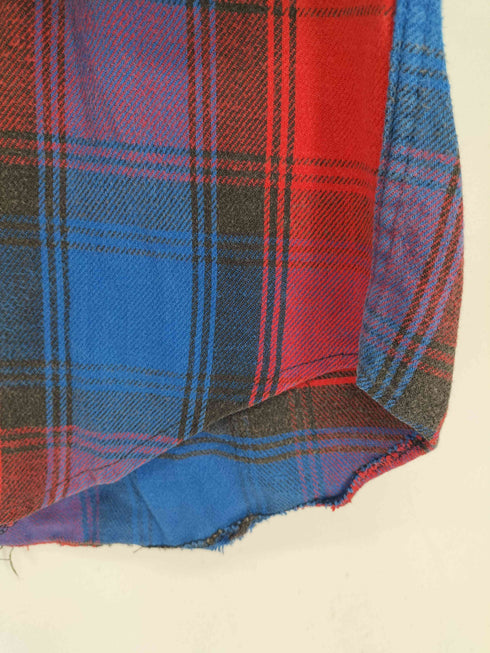 メルトン melton 90S USA製 WINTERMASTER オンブレチェック L/S ネルシャツ メンズ JPN:S