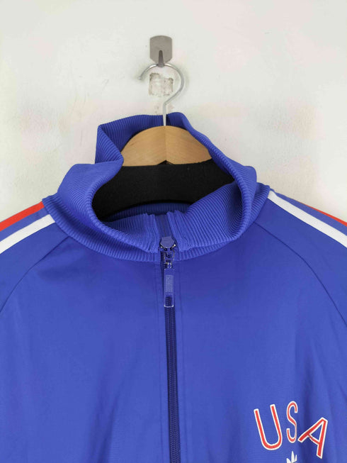 アディダスオリジナルス adidas Originals 片ポケ 復刻 USA トラックジャケット メンズ import:L
