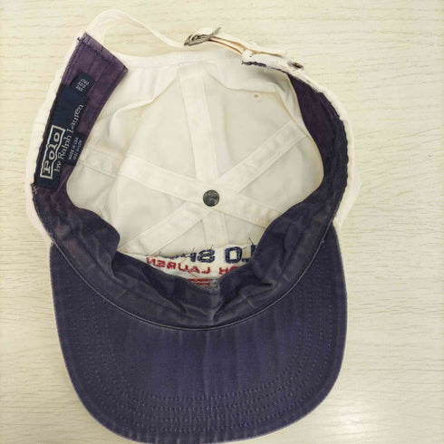 ポロバイラルフローレン Polo by RALPH LAUREN 90s USA製 星条旗 POLO SPORT 刺繍 ナイロン 6パネル キャップ メンズ ONE SIZE