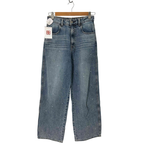 グローバルワーク GLOBAL WORK Goodデニムプレミアムバギーパンツ レディース JPN:L