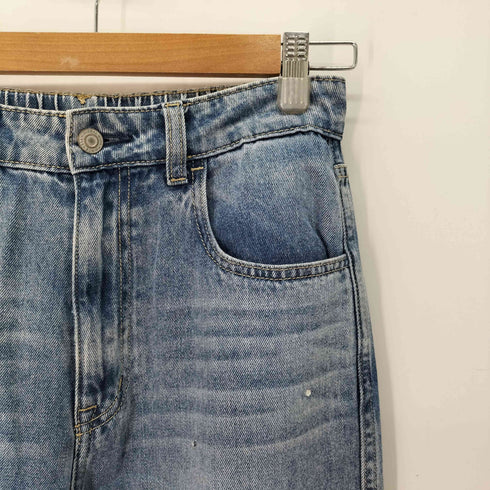 グローバルワーク GLOBAL WORK Goodデニムプレミアムバギーパンツ レディース JPN:L