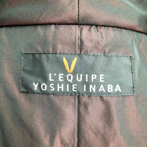 レキップヨシエイナバ LEQUIPE YOSHIE INABA 比翼 ダウンロングコート レディース