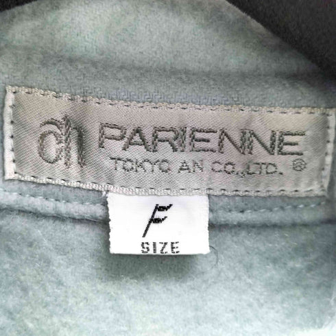PARIENNE カシミヤ100% ミンクファー 装飾 ドルマンスリーブ 袖付 ポンチョ レディース