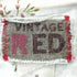 VINTAGE RED チェック デザイン刺繍 長袖シャツ メンズ import:S