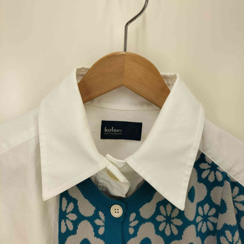 カラー kolor 21ss ニットドッキングシャツ レディース JPN:2