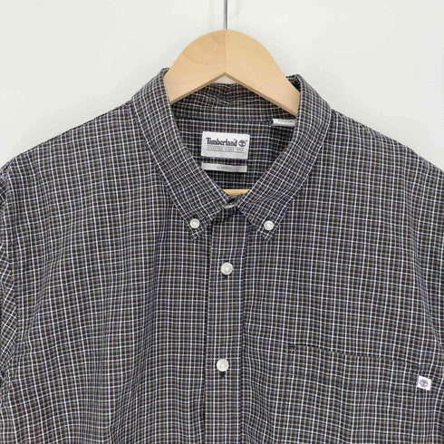 ティンバーランド Timberland SLIM FIT スリムフィット チェック柄 ボタンダウンシャツ メンズ import:XL