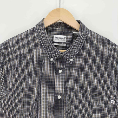 ティンバーランド Timberland SLIM FIT スリムフィット チェック柄 ボタンダウンシャツ メンズ import:XL