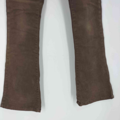 IN TOTO JEANS 革パッチ ベルボトムパンツ Y2K レディース 25